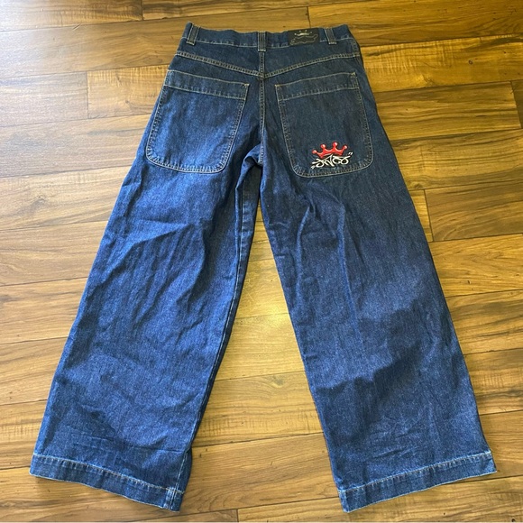 JNCO Men's Navy and Blue Jeans Sz 34x32